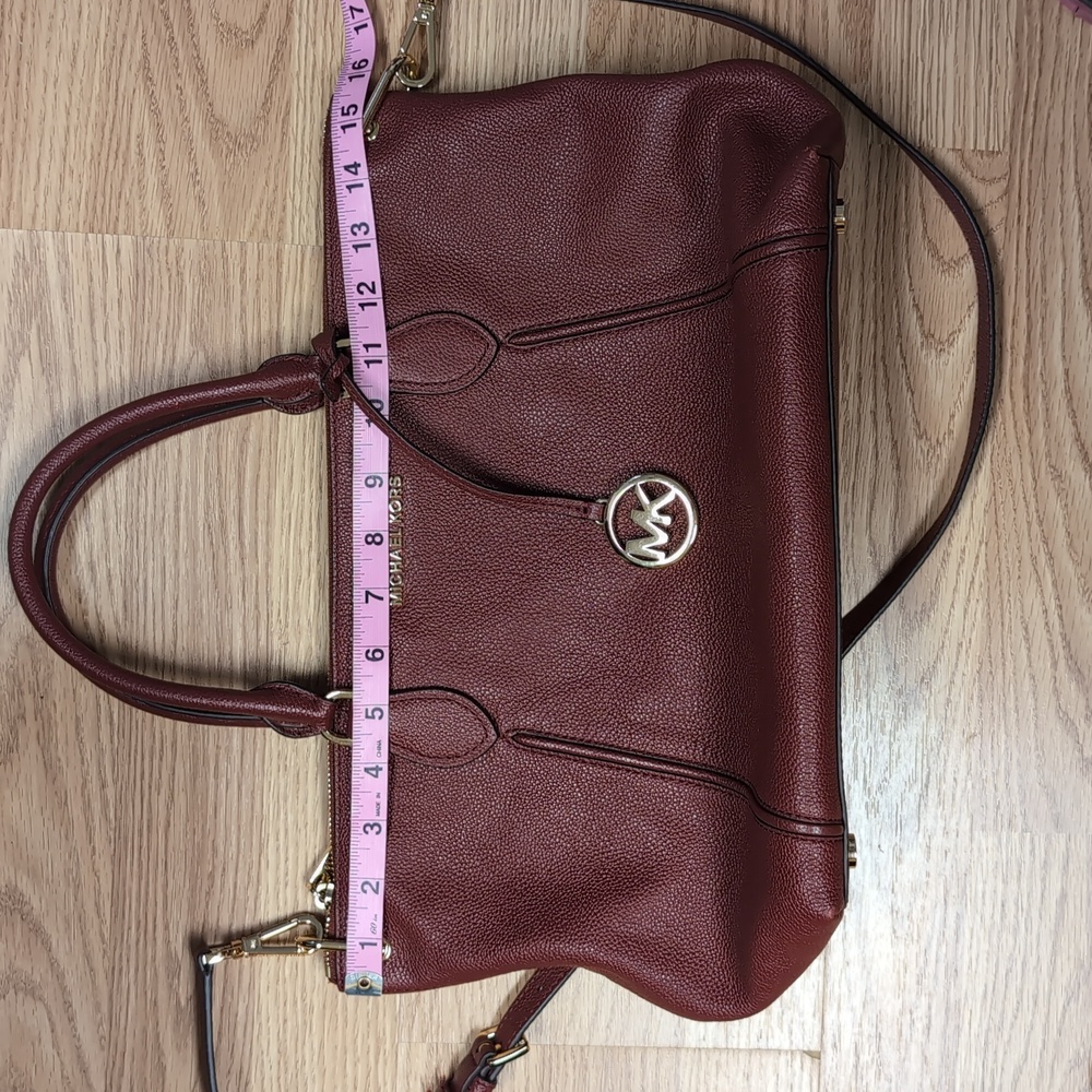 Michael Kors Sienna Leather Satchel - Picture 10 of 12